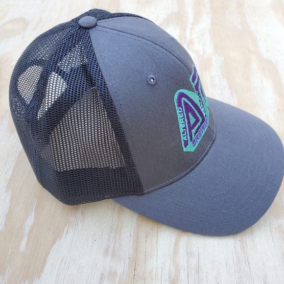 Altered Reality Brewing Trucker Hat Mesh Snapback Gray Black Richardson Curve - Picture 3 of 7